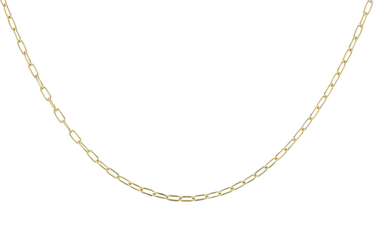 E301-24169: PAPERCLIP SM (22IN, 2.40MM, 14KT, LOBSTER CLASP)