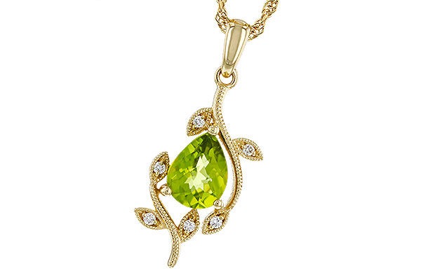 A302-12315: NECKLACE 1.16 PERIDOT 1.21 TGW (8x6MM PER)