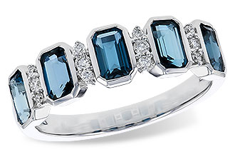 B302-12306: LDS RG 1.46 TW LONDON BLUE TOPAZ 1.58 TGW
