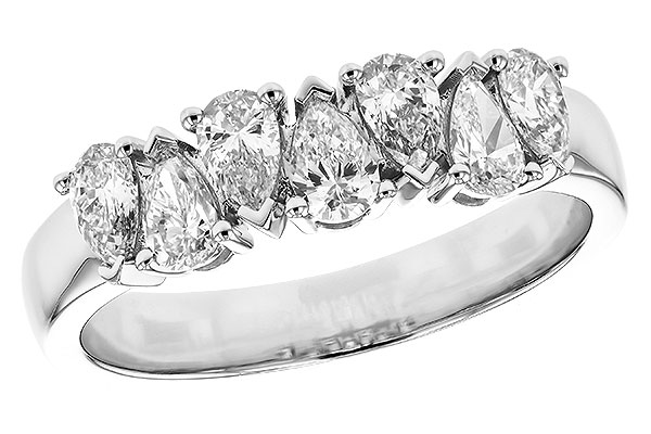 B302-14106: LDS DIA WED RG .97 TW (7 PEARS)