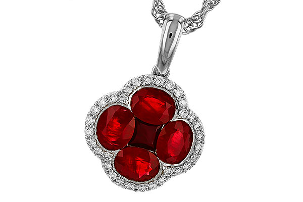 C302-11369: NECKLACE 1.72 RUBY 1.87 TGW