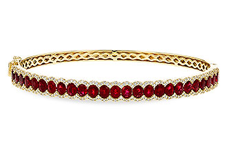 C302-16824: BANGLE 5.04 TW RUBY 5.60 TGW