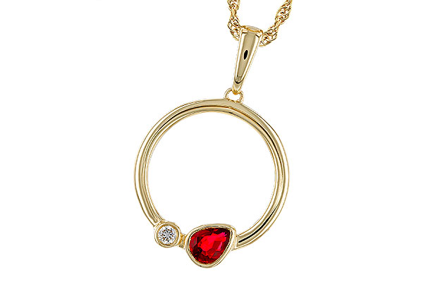 E302-11433: NECKLACE .24 RUBY .26 TGW