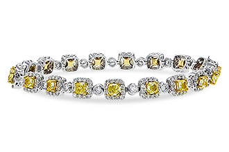 E302-13233: BRACELET 4.37 FANCY YELLOW DIAS 7.12 TW (7")
