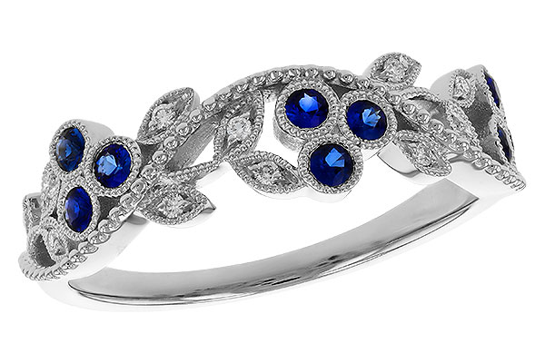 F302-17733: LDS WED RG .23 SAPPHIRE .29 TGW