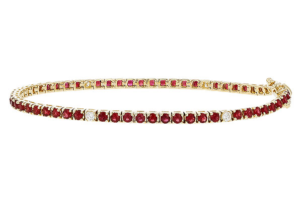 G302-10542: BRACELET 3.04 RUBY 3.29 TGW (7")