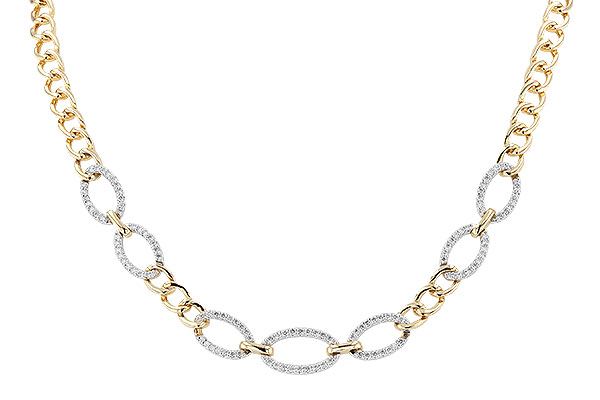 K301-20496: NECKLACE 1.12 TW (17")(INCLUDES BAR LINKS)