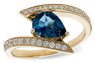L302-10487: LDS RG 1.04 LONDON BLUE TOPAZ 1.28 TGW (8x6MM)
