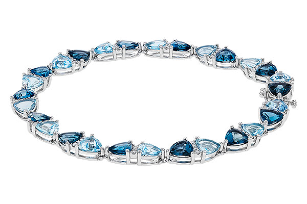 M302-11423: BRACELET 12.20 BLUE TOPAZ 12.50 TGW (7")