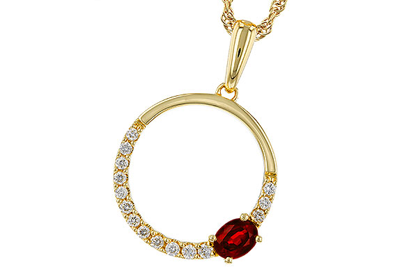 M302-12287: NECKLACE .26 RUBY .41 TGW