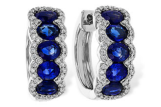 M302-16823: EARRINGS 2.32 TW SAPPHIRE 2.57 TGW
